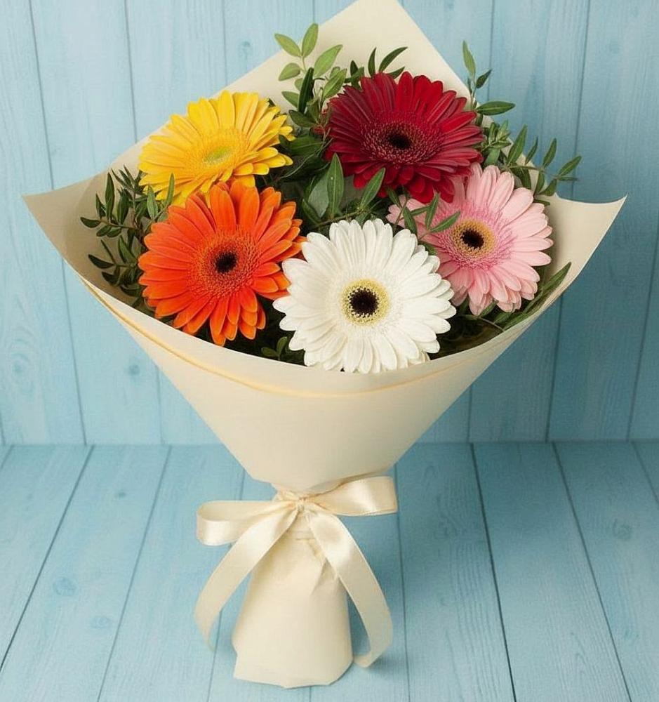 Букет цветов из: Герберы в Красном Воронежской области