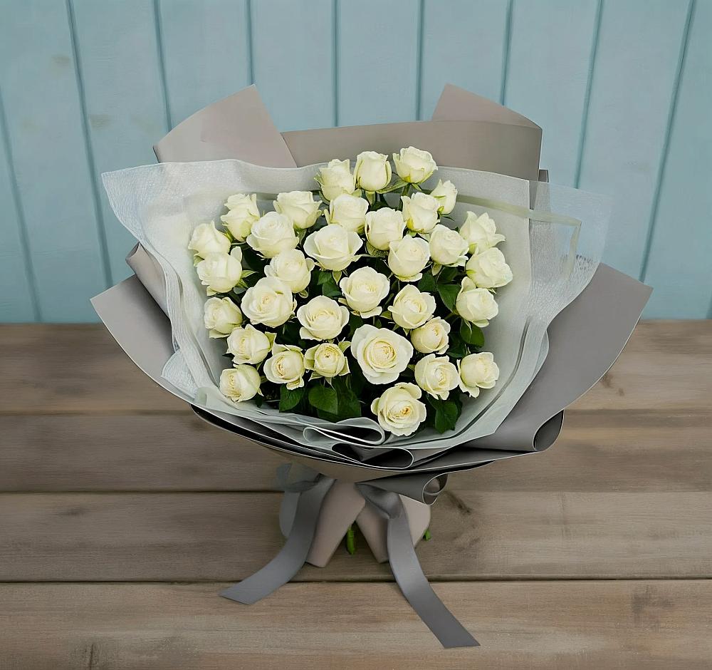 Букет Белоснежная нежность в Красном Воронежской области
