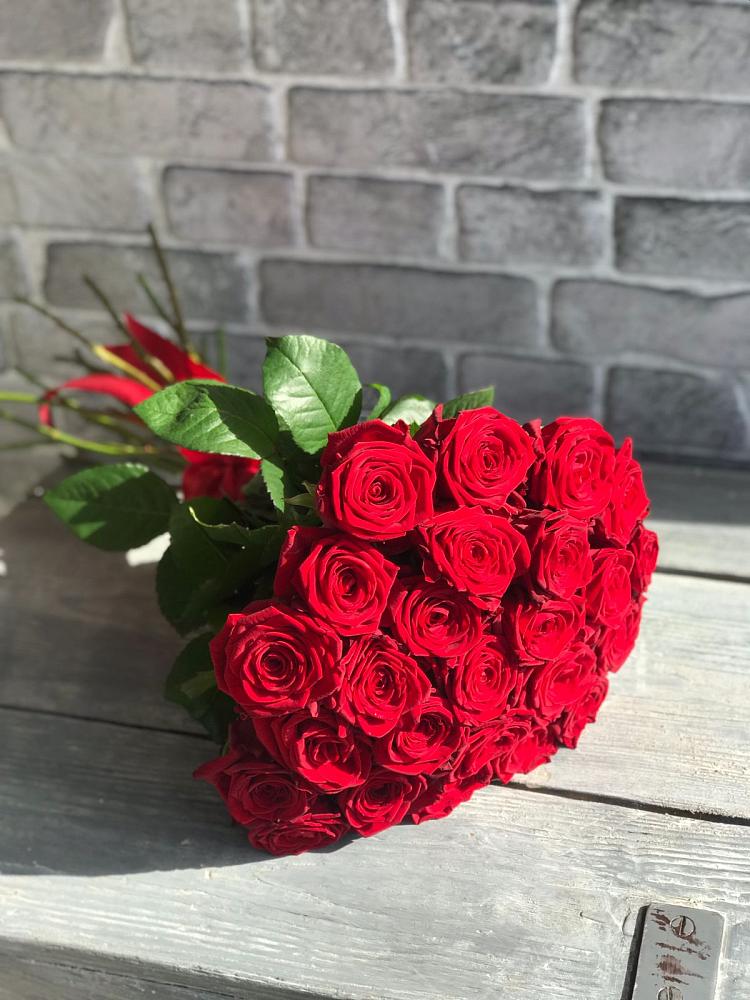 Букет Красные розы Фридом в Красном Воронежской области