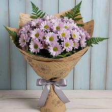 Букет цветов из:  Хризантемы #REPLACE_PRED# Красном Воронежской области