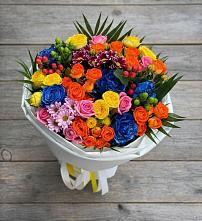 Букет цветов из:  Розы и Хризантемы в Красном Воронежской области