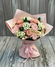 Букет цветов из:  Гвоздики, Розы и Хризантемы #REPLACE_PRED# Красном Воронежской области