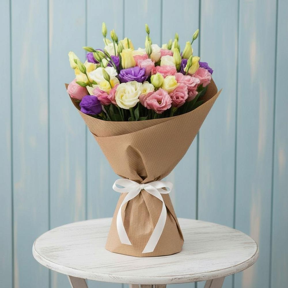 Букет цветов из: Лизиантусы в Красном Воронежской области