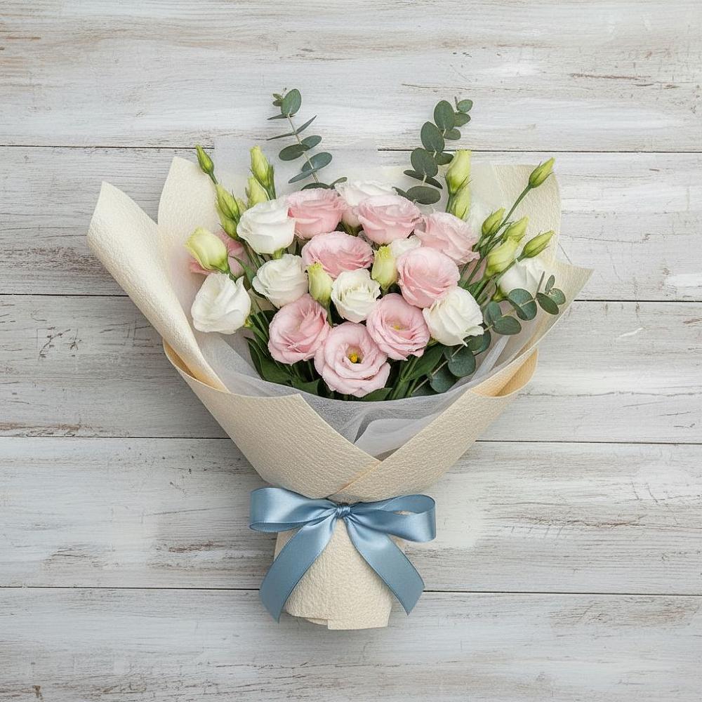 Букет цветов из: Лизиантусы в Красном Воронежской области